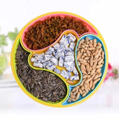 Divided 4 Slot Meal Dolphin Tray