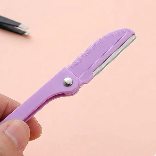 3Pcs Travel Friendly Foldable Brow Razor Tools