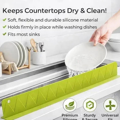 Flexible Water Dam Barrier for Kitchen Sink and Vanity