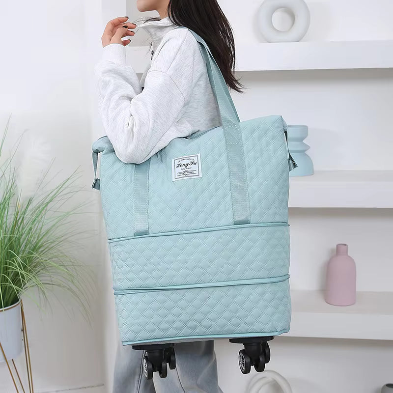 Large Expandable Rolling Sports Duffle