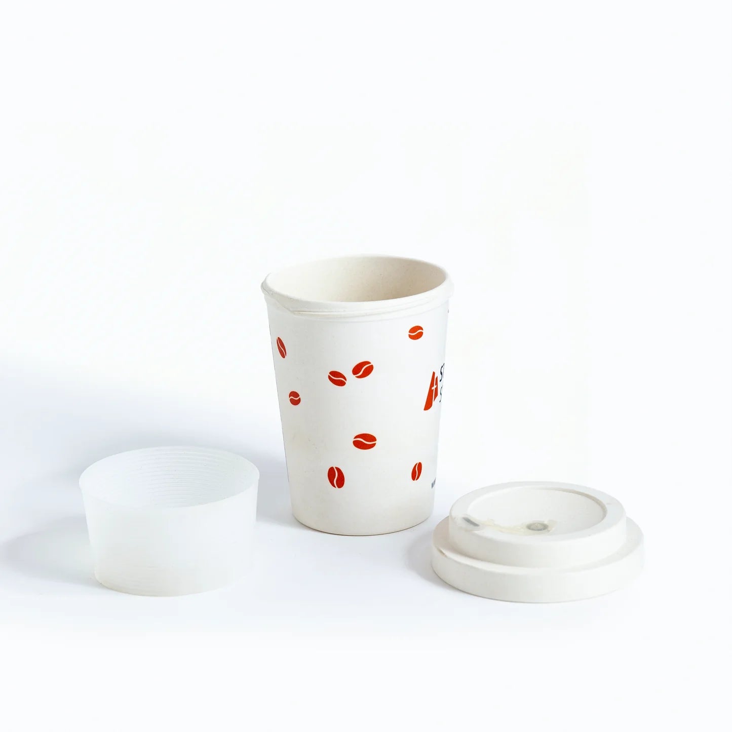 Bamboo Fiber Travel Cup With Silicone Locking Seal