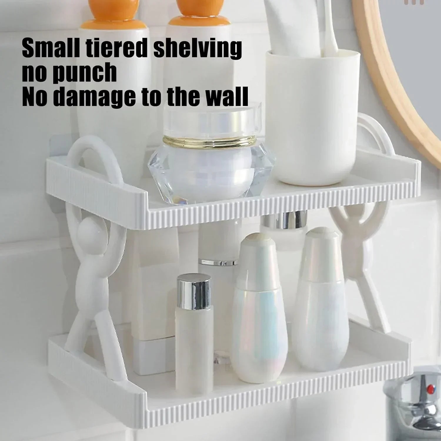 Multifunction 2 Tier Storage Organizer Rack