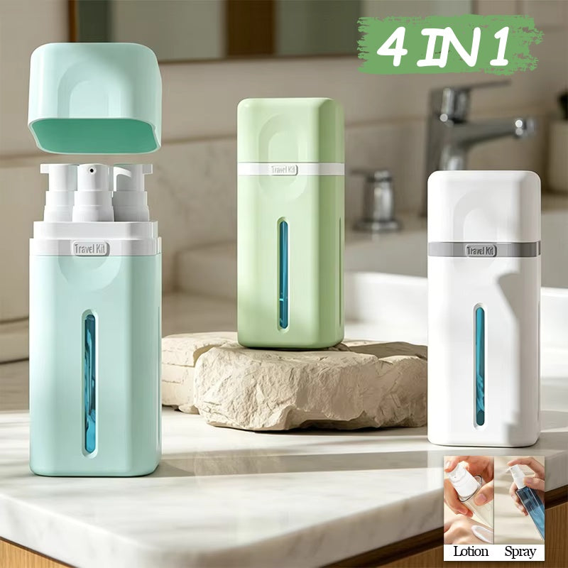 Multipurpose Travel Dispenser Bottle – Lotion & Spray Container