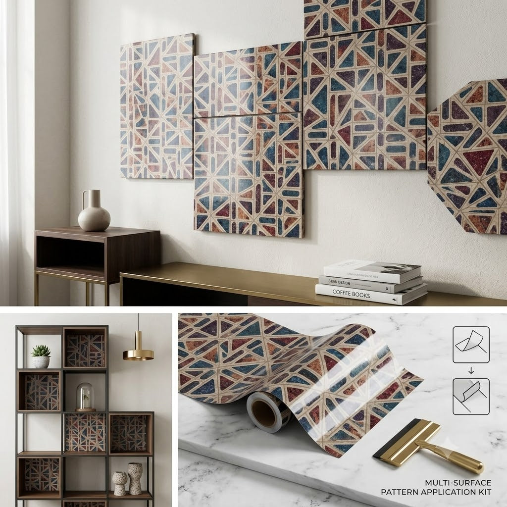 Peel & Stick Vinyl Wallpaper – Cabinet, Countertop & Shelf Liner (60x200cm)