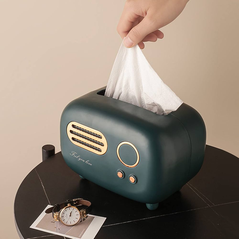 Radio Tissue Box, Home and Living 