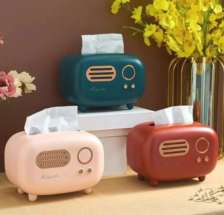 Radio Tissue Box, Home and Living 