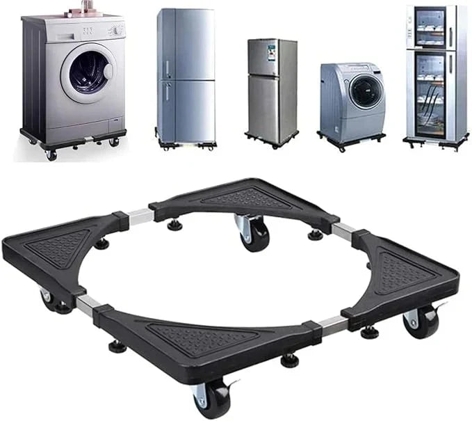 Refrigerator & Washing Machine Trolley – Movable Appliance Base Stand