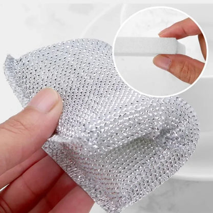 Set Of 4 Strong & Durable Steel Scrubber Sponges