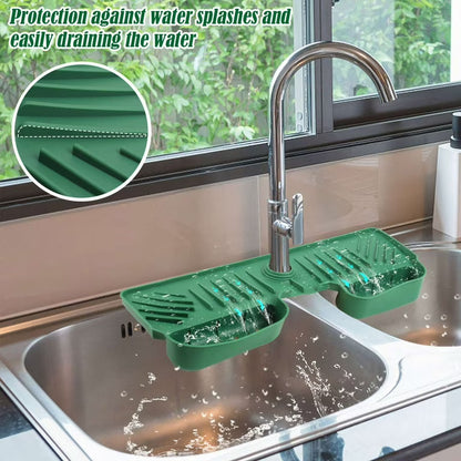 Silicone Faucet Drying Mat, Sink Splash Protector