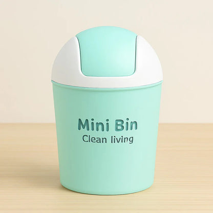 Compact Plastic Trash Can For Home & Office
