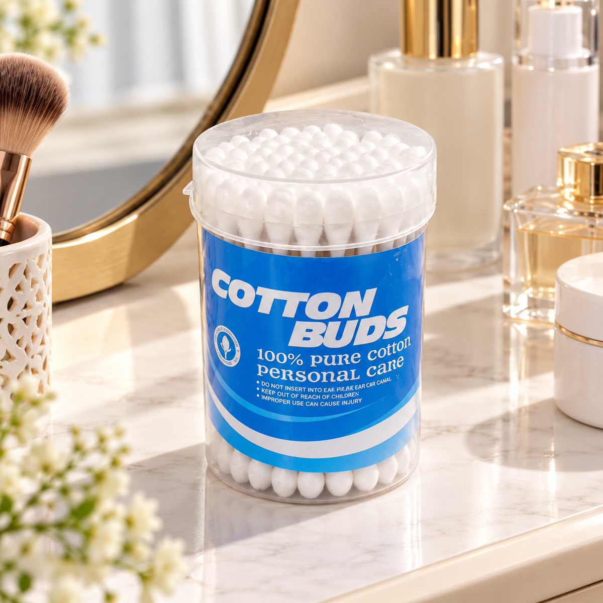 100% Pure Cotton Swabs Multipurpose Personal Care Buds