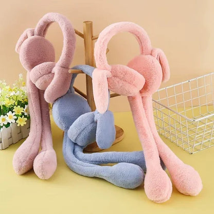 Soft Plush Bunny Earmuffs Easy To Wear