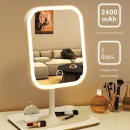 Touch Sensor LED Mirror With USB Power Outlet