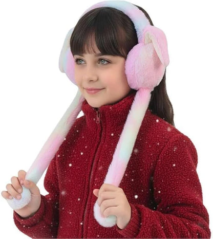 Soft Plush Bunny Earmuffs Easy To Wear