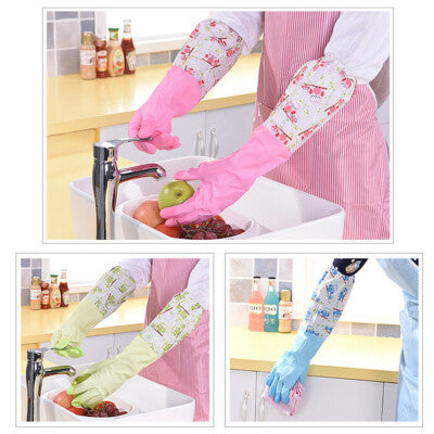 Handy Long Silicone Gloves For Cleaning