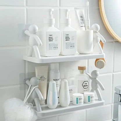Wall Storage Rack for Kitchen Accessories and Bathroom Items